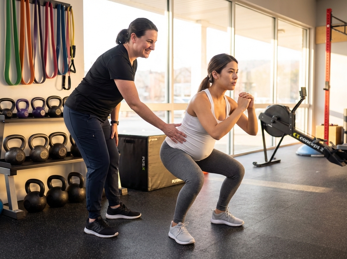  Patient working with a provider during a performance physical therapy session in Gales Ferry